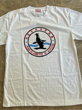 Vintage 1990s Kaohsiung Swimming Tee Seal Graphic XL Shirt